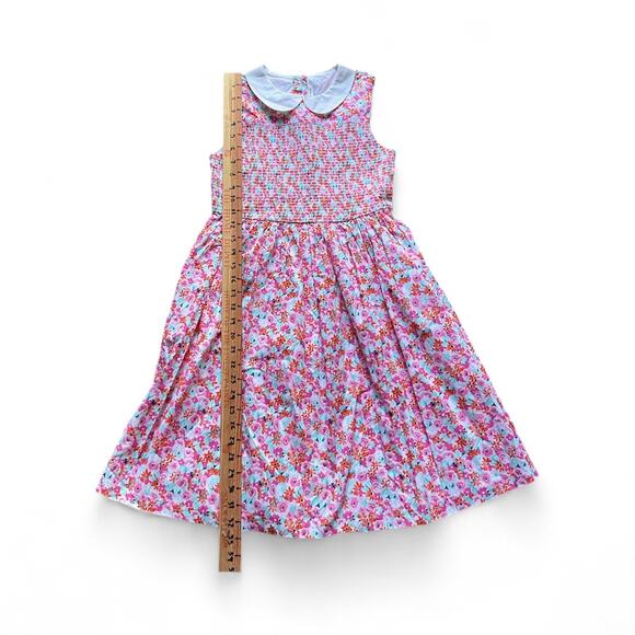 Janie and Jack Girls Floral Smocked Dress Size 10 NWT Peter Pan Collar - Picture 6 of 6